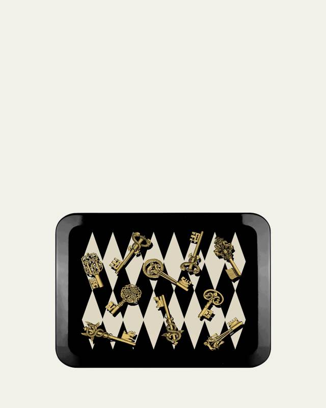 Chiavi Gold e Rombi Tray - 48x60 cm
